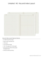 A6 Undated Weekly Planner v.1 | 2022 Edition | Core | Stacked Weekends