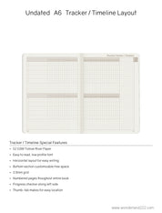 A6 Undated Weekly Planner v.1 | 2022 Edition | Core | Stacked Weekends