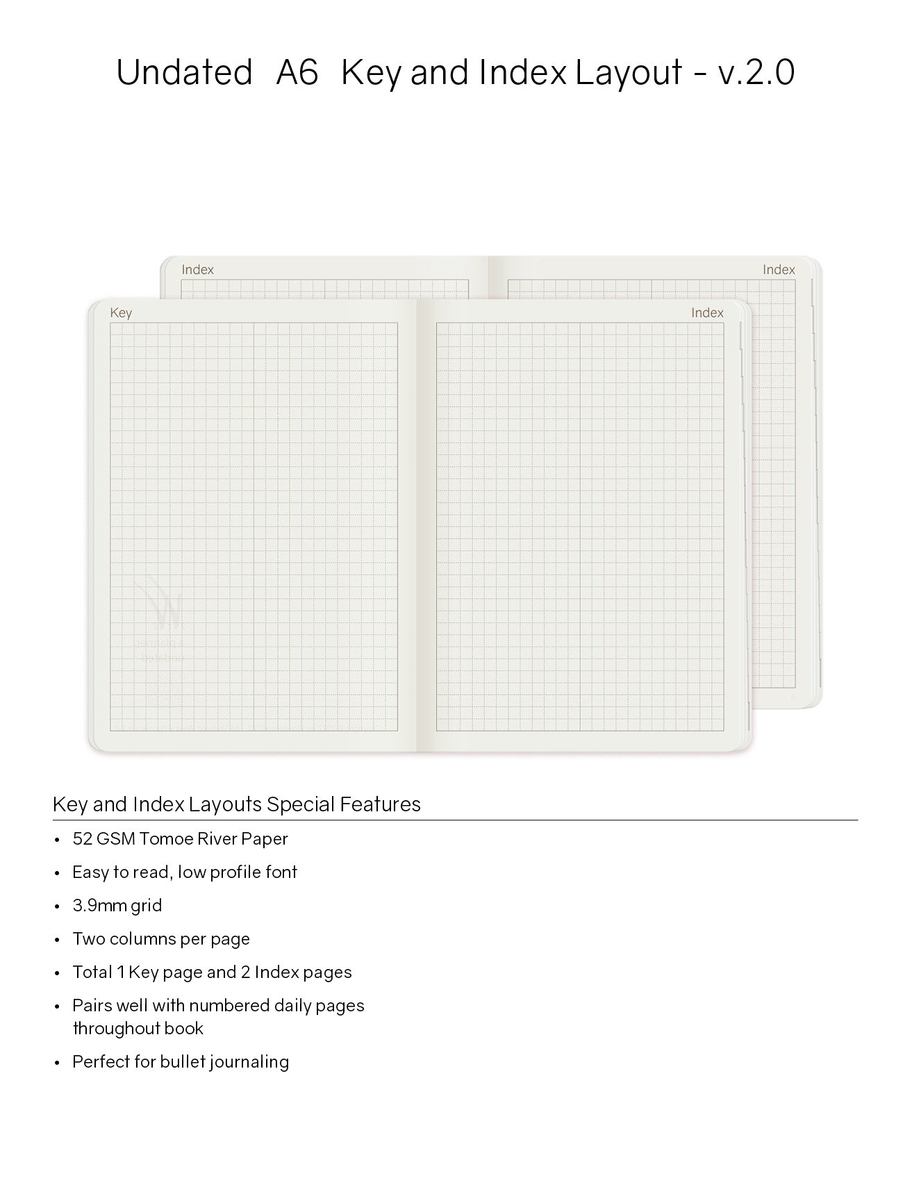 A6 Undated Weekly Planner v.2 | 2023 Edition | Core | Stacked Weekends