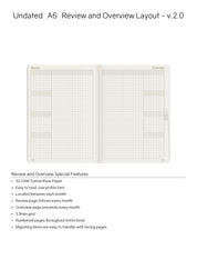 A6 Undated Weekly Planner v.2 | 2023 Edition | Core | Stacked Weekends