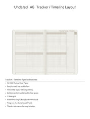 A6 Undated Weekly Planner v.2 | 2023 Edition | Core | Stacked Weekends