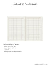 A6 Undated Weekly Planner v.1 | 2022 Edition | Core | Stacked Weekends