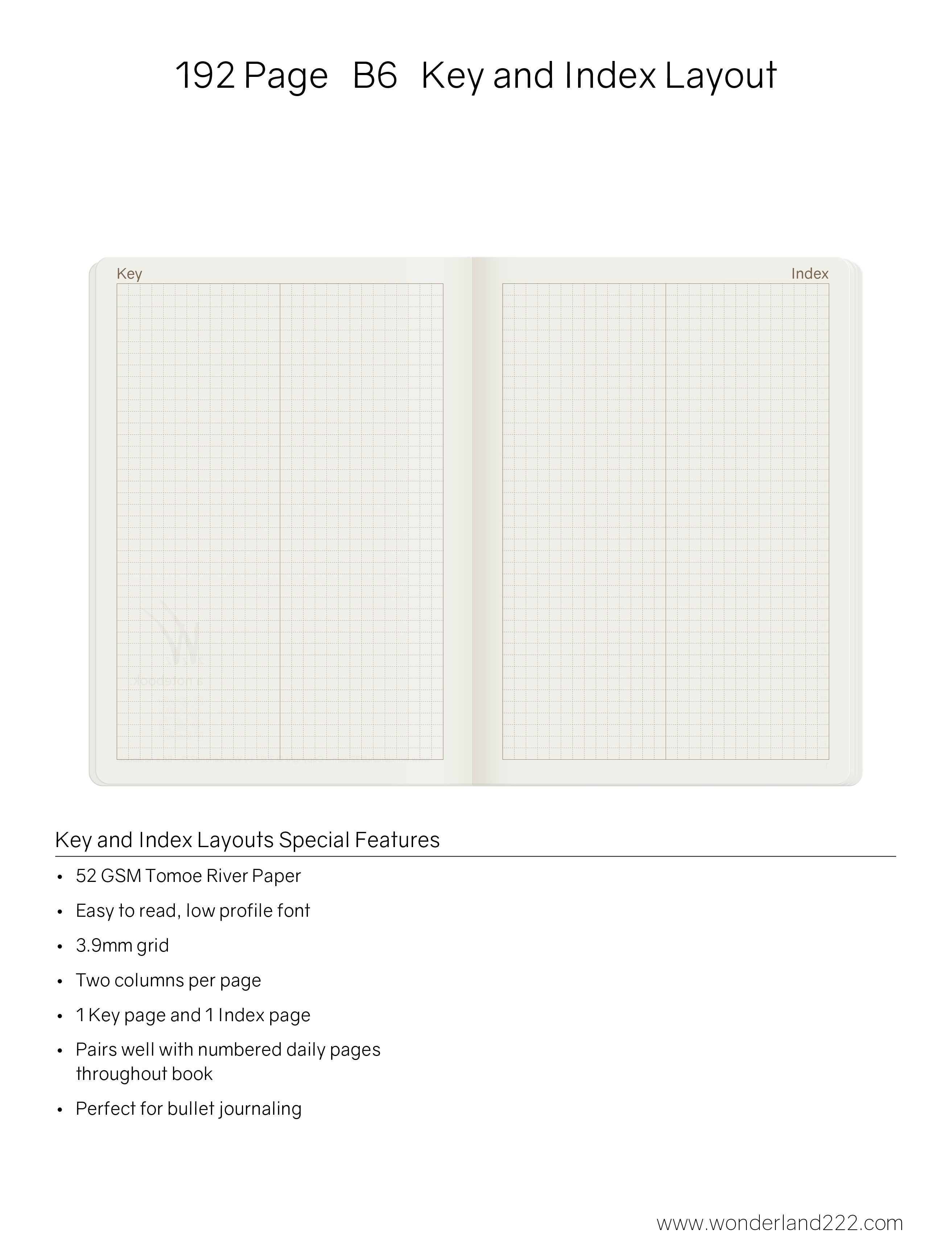 B6 Notebook | 2023 Edition | Grid | 192