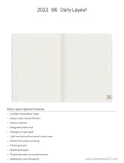 Sale | 2022 B6 Weekly Planner | 52gsm Tomoe River Paper | Core | Stacked