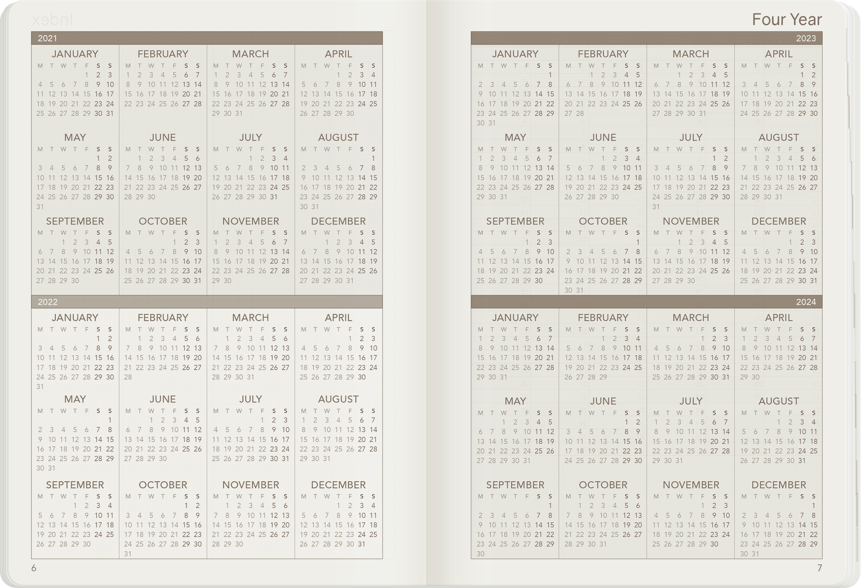 Sale | 2022 B6 Weekly Planner | 52gsm Tomoe River Paper | Core | Stacked