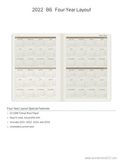 Sale | 2022 B6 Weekly Planner | 52gsm Tomoe River Paper | Core | Stacked
