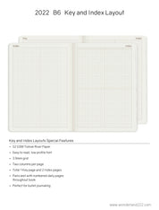 Sale | 2022 B6 Weekly Planner | 52gsm Tomoe River Paper | Core | Stacked