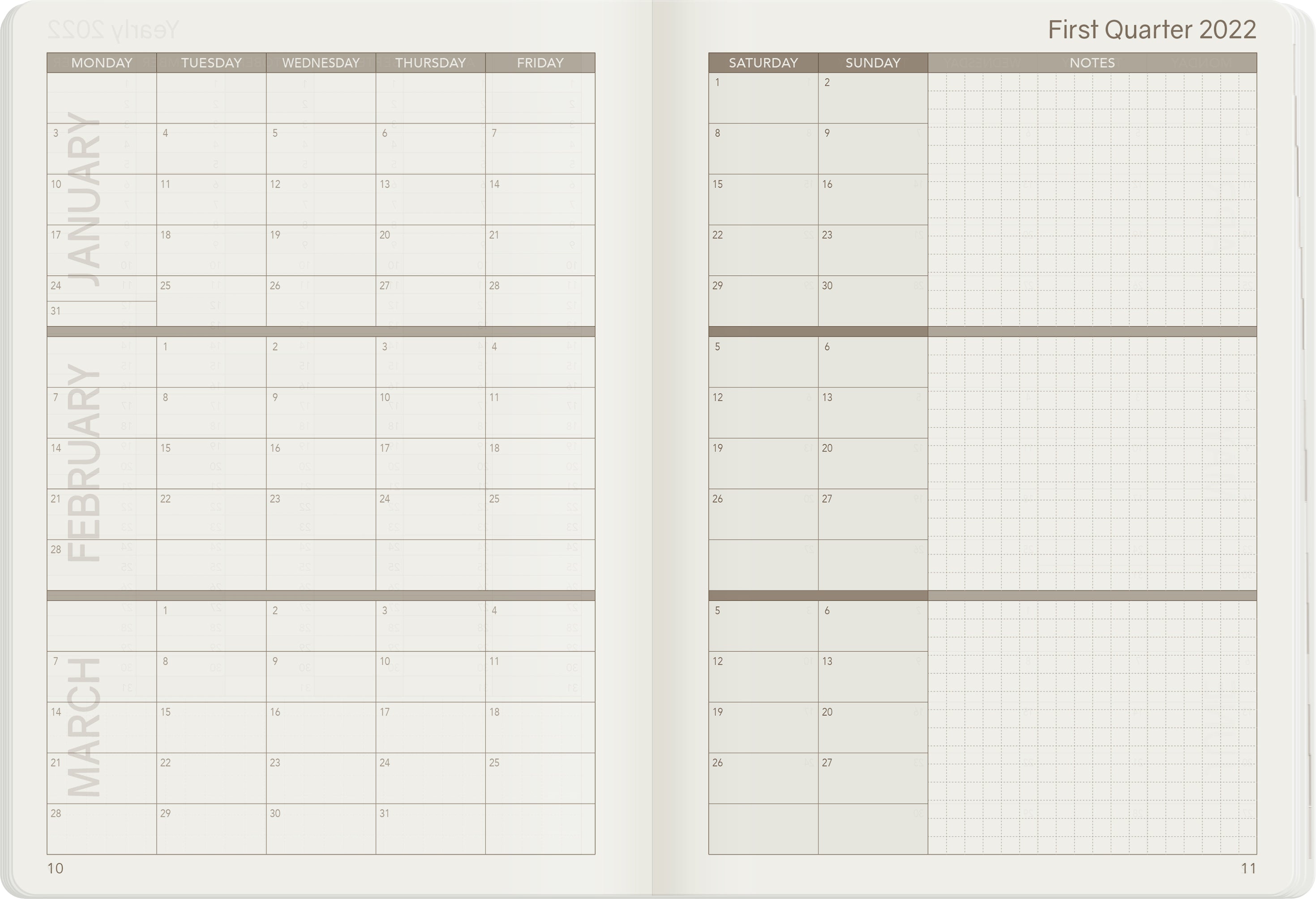 Sale | 2022 B6 Weekly Planner | 52gsm Tomoe River Paper | Core | Stacked