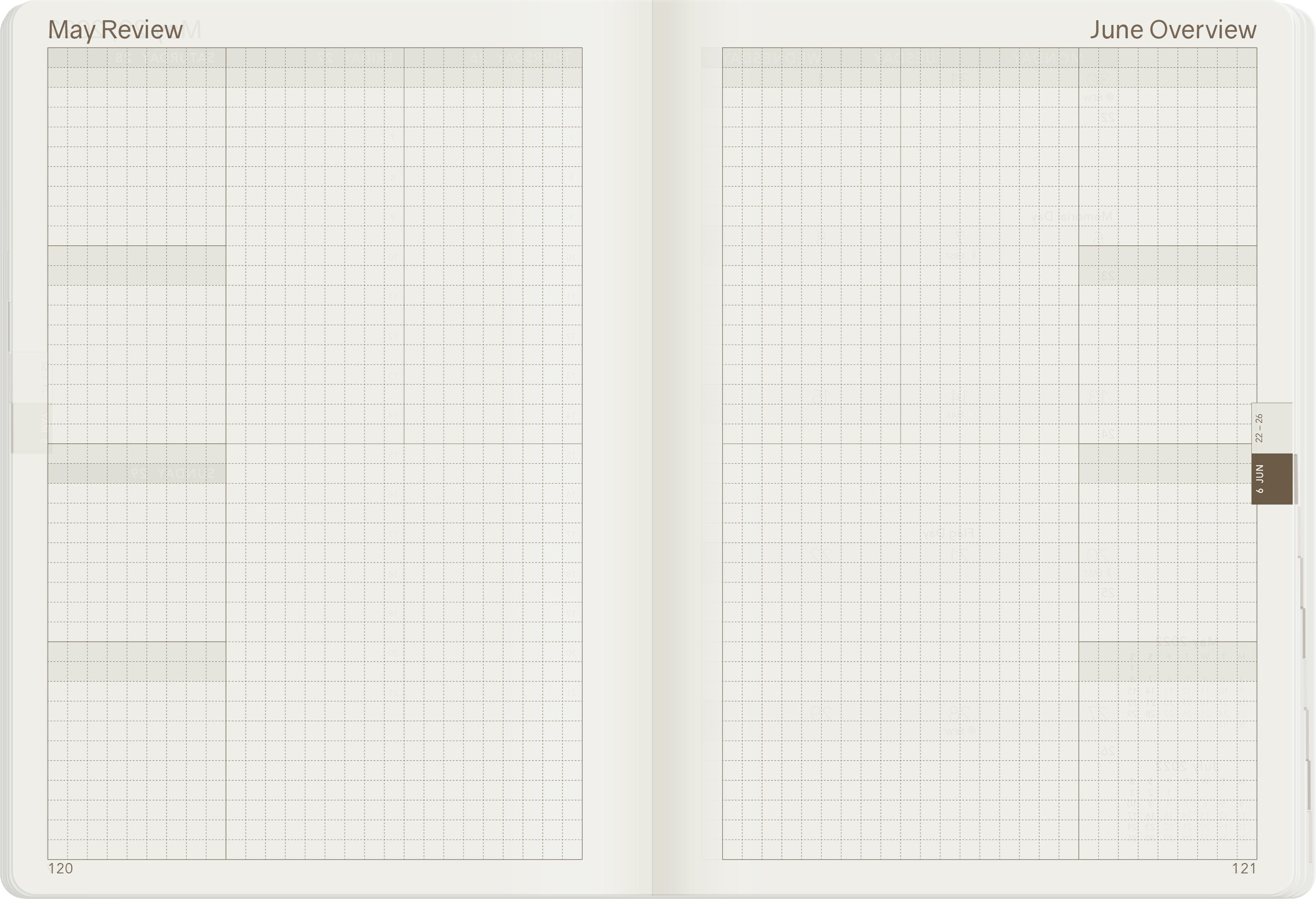 Sale | 2022 B6 Weekly Planner | 52gsm Tomoe River Paper | Core | Stacked