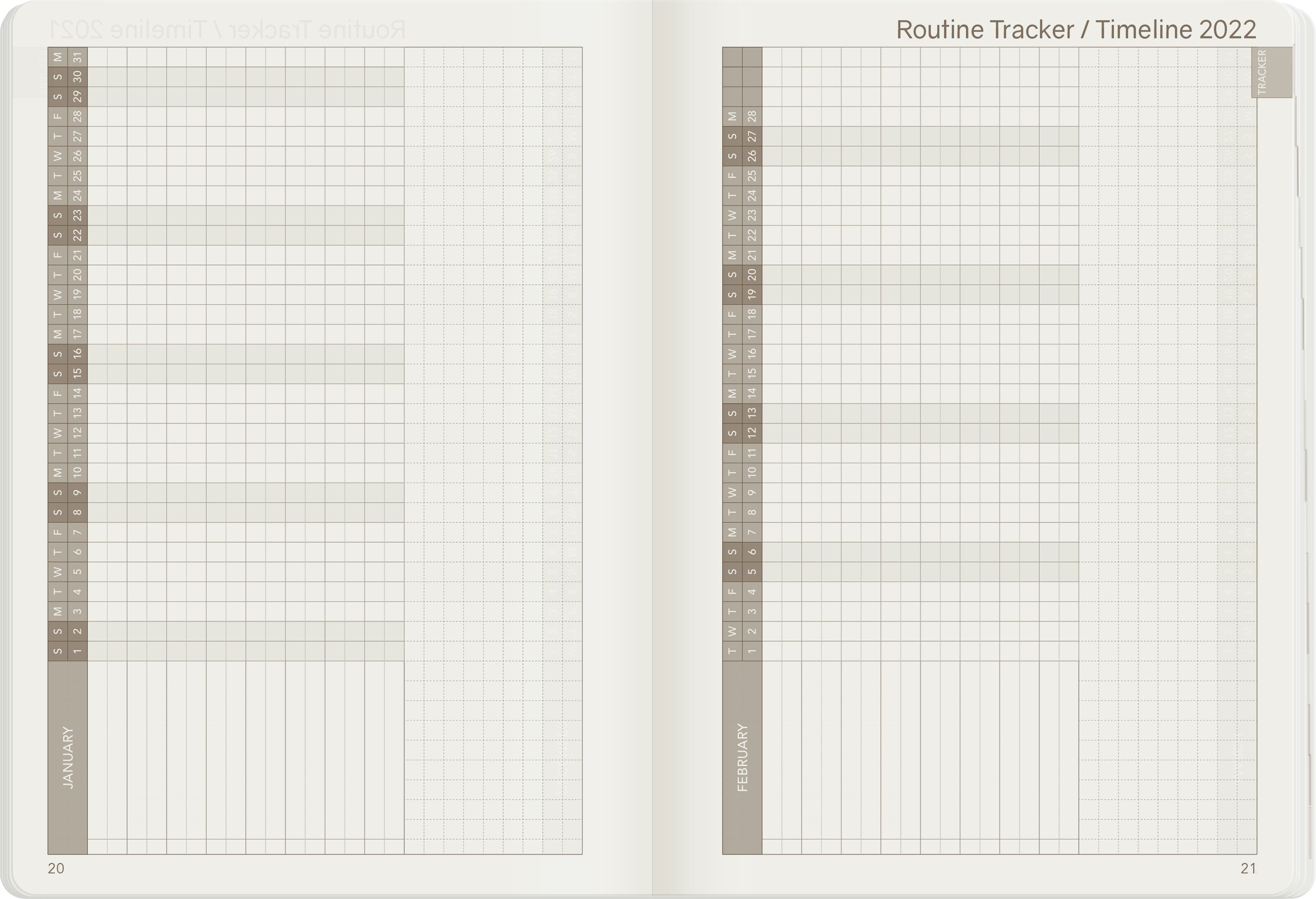 Sale | 2022 B6 Weekly Planner | 52gsm Tomoe River Paper | Core | Stacked