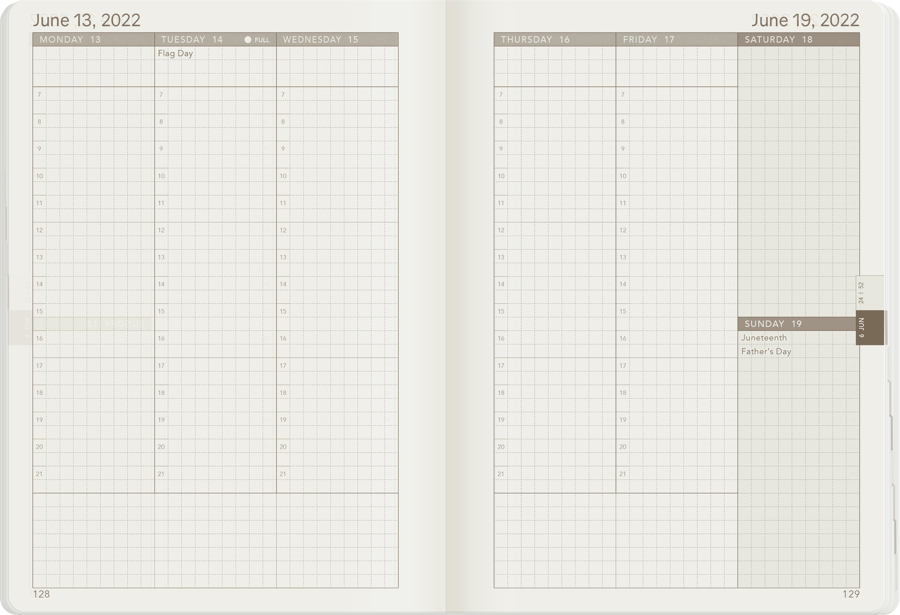 Sale | 2022 B6 Weekly Planner | 52gsm Tomoe River Paper | Core | Stacked