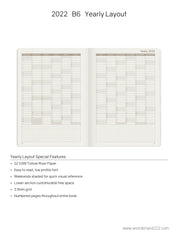 Sale | 2022 B6 Weekly Planner | 52gsm Tomoe River Paper | Core | Stacked