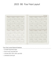Sale | 2023 B6 Weekly Planner | 52gsm Tomoe River Paper | Core | Stacked Weekends