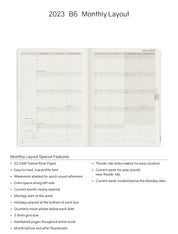 Sale | 2023 B6 Weekly Planner | 52gsm Tomoe River Paper | Core | Stacked Weekends