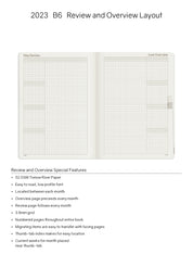 Sale | 2023 B6 Weekly Planner | 52gsm Tomoe River Paper | Core | Stacked Weekends