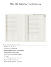 Sale | 2023 B6 Weekly Planner | 52gsm Tomoe River Paper | Core | Stacked Weekends
