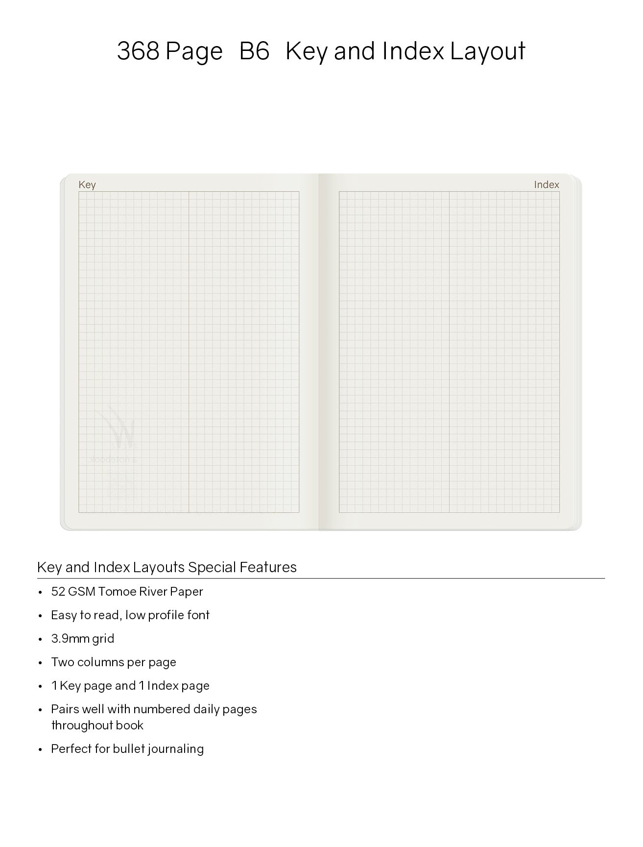 B6 Notebook | 2023 Edition | Grid | 368