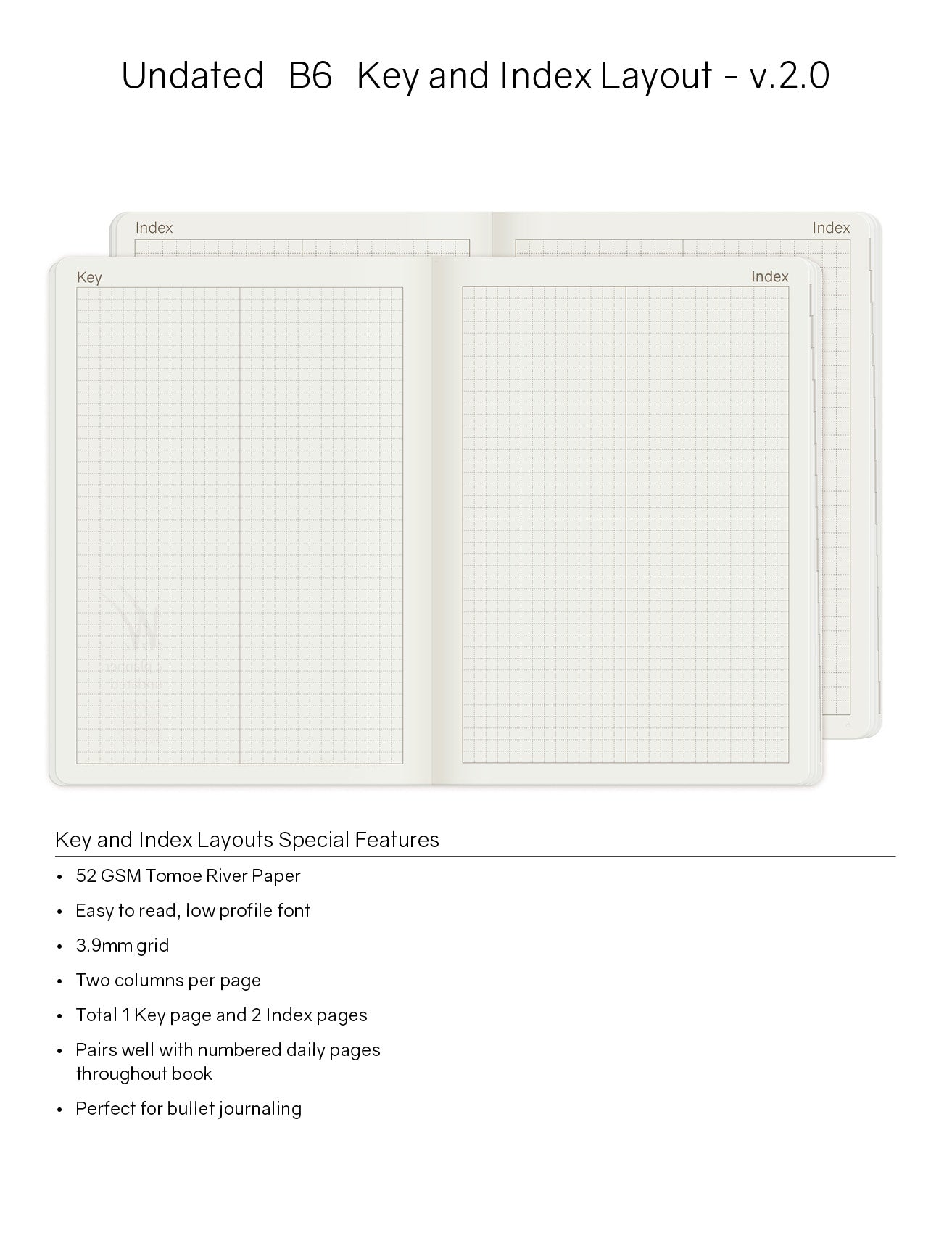 B6 Undated Weekly Planner v.2 | 2023 Edition | Core | Stacked Weekends