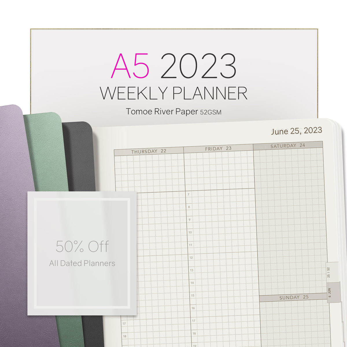Sale  2020 A5 Weekly Planner - 52gsm Legacy Tomoe River Paper