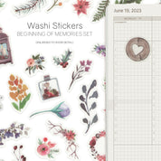 Watercolor - Washi Stickers