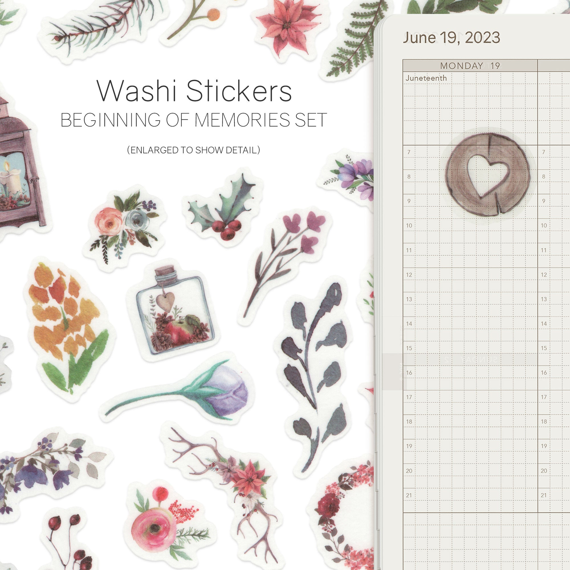 Watercolor - Washi Stickers