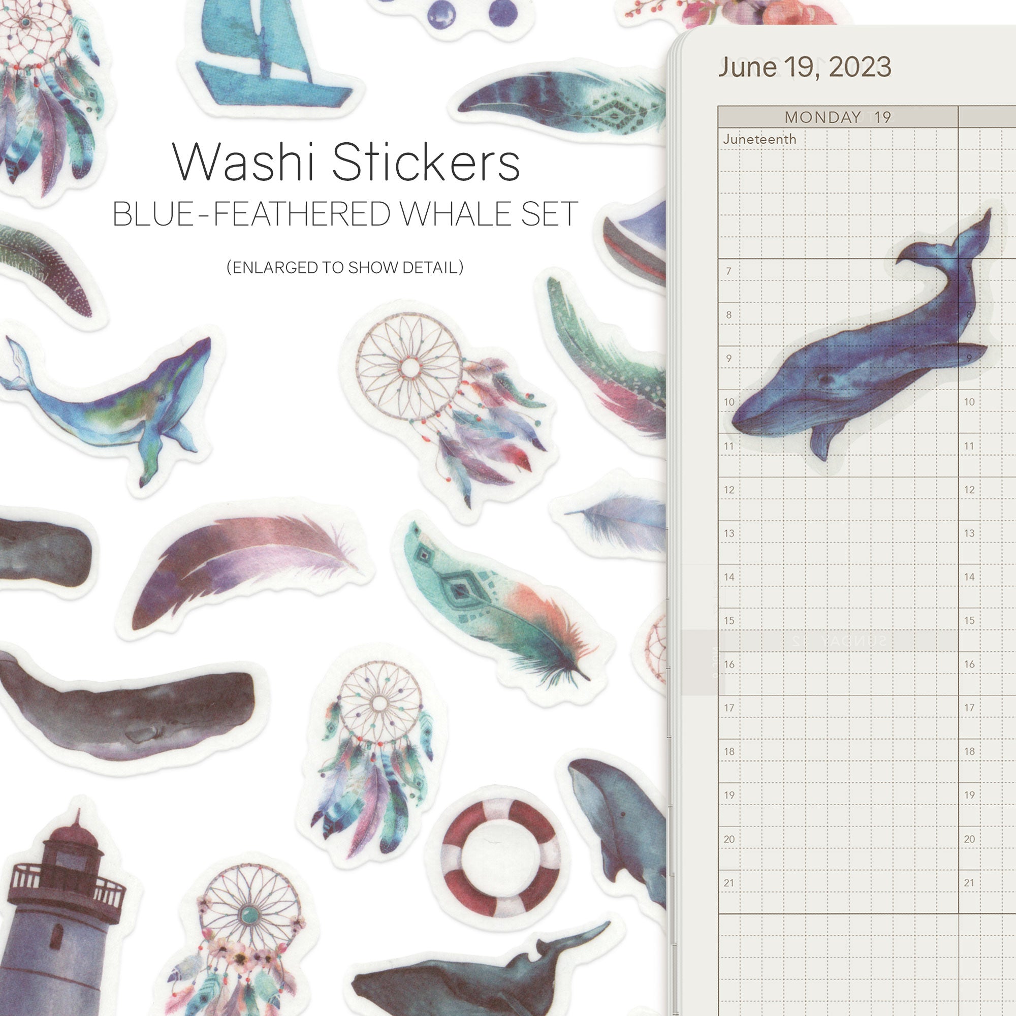 Watercolor - Washi Stickers