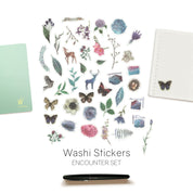 Watercolor - Washi Stickers