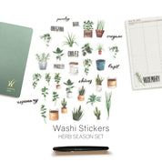 Watercolor - Washi Stickers