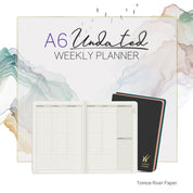 A6 Undated Weekly Planner v.1 | 2022 Edition | Core | Stacked Weekends
