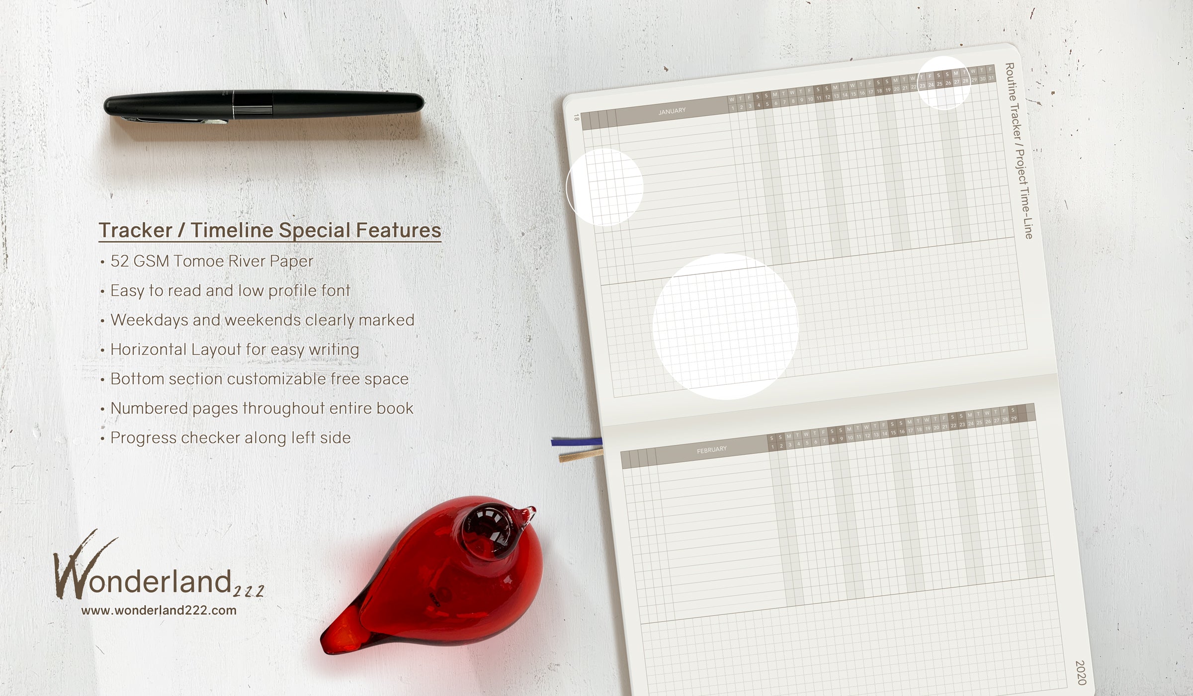 Sale | 2020 A5 Weekly Planner - 52gsm Legacy Tomoe River Paper