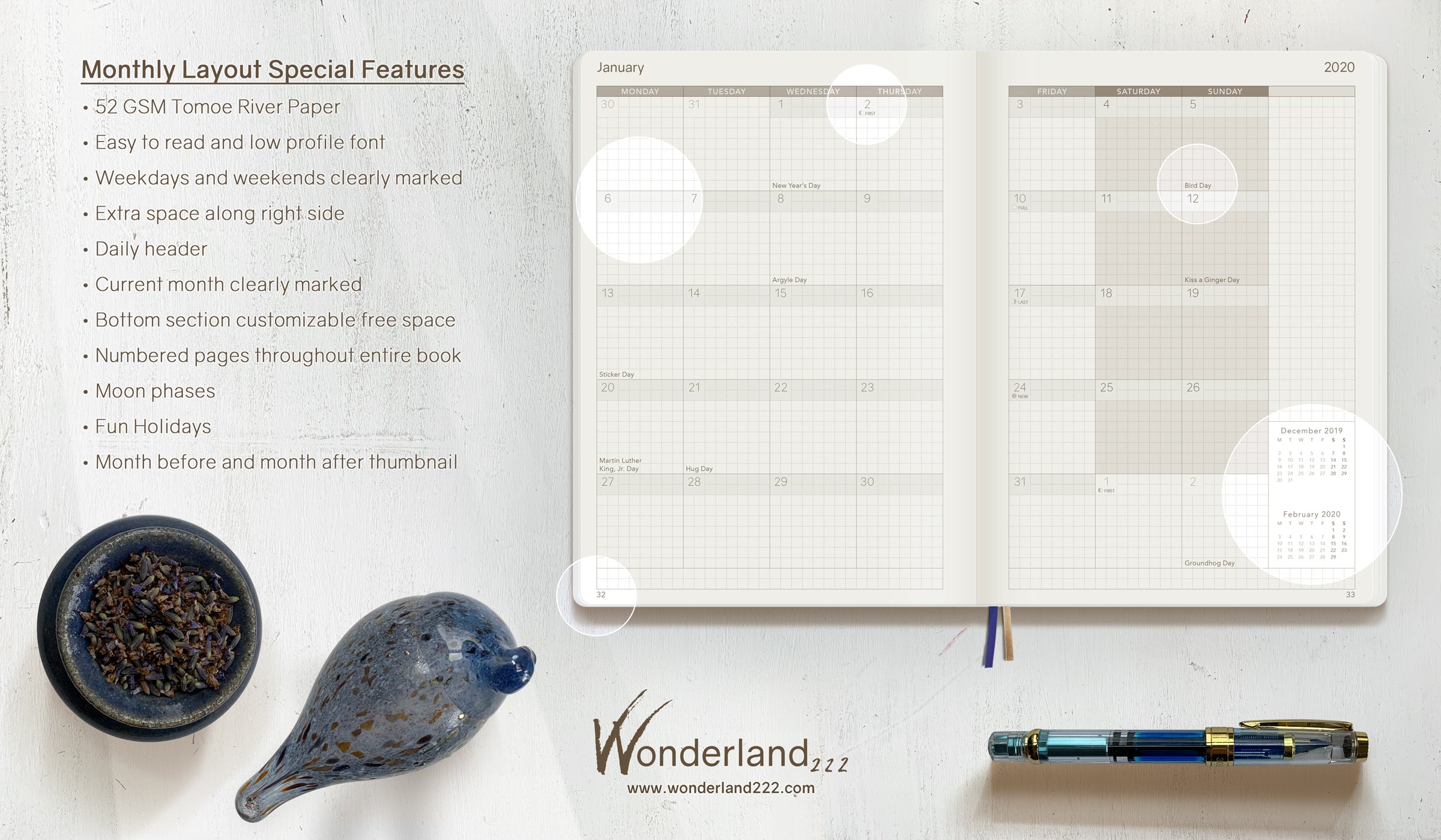 Sale | 2020 A5 Weekly Planner - 52gsm Legacy Tomoe River Paper