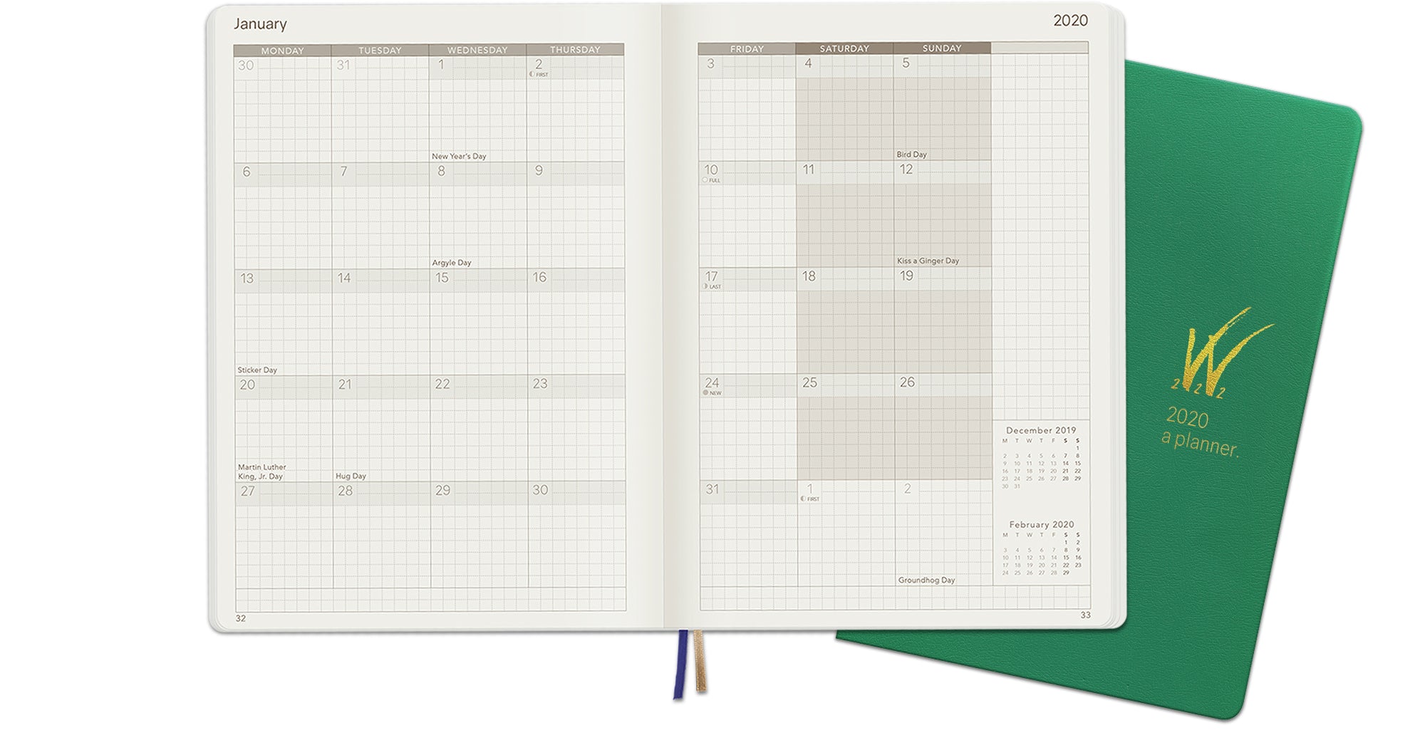 2020 A5 Tomoe River Paper Weekly Planner Monthly Layout