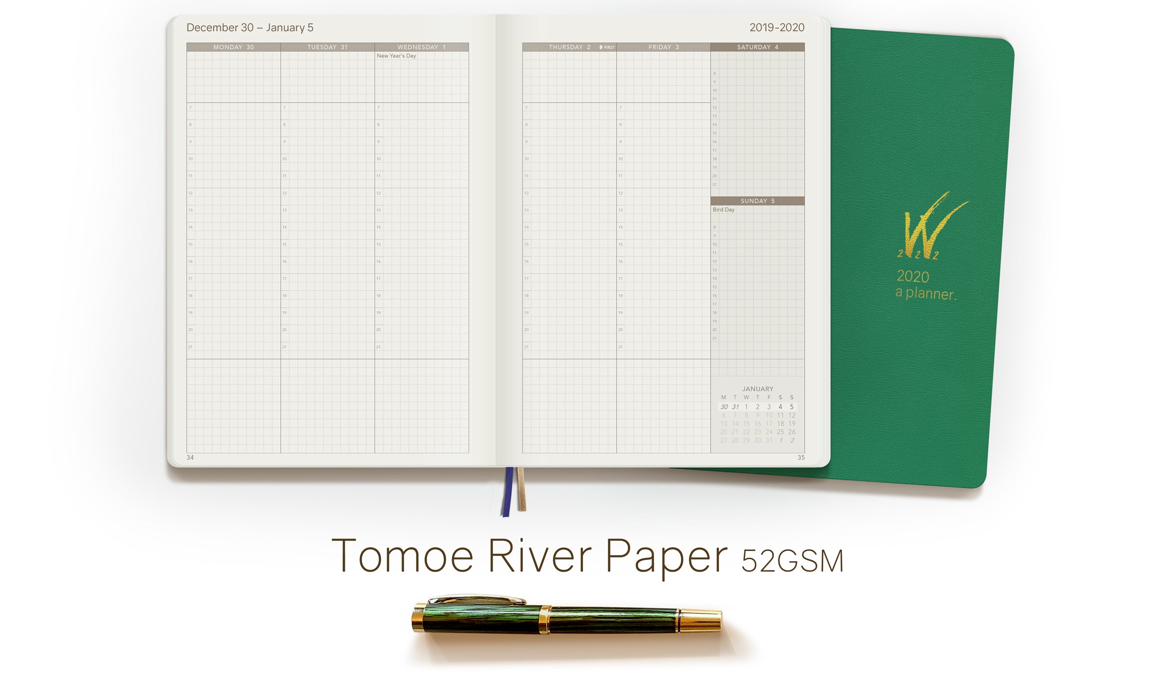Sale | 2020 A5 Weekly Planner - 52gsm Legacy Tomoe River Paper