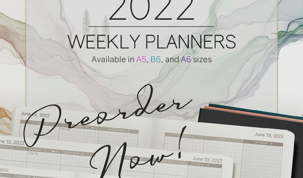 2022 Tomoe River Paper Planner and Notebook Preorders are Open!