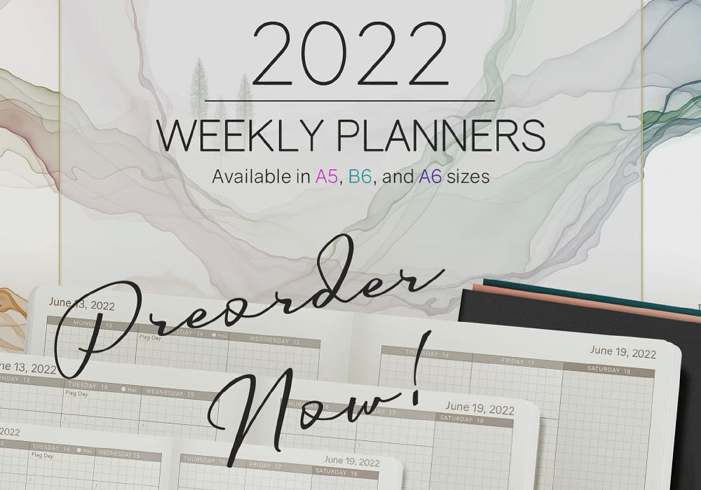 2022 Tomoe River Paper Planner and Notebook Preorders are Open!