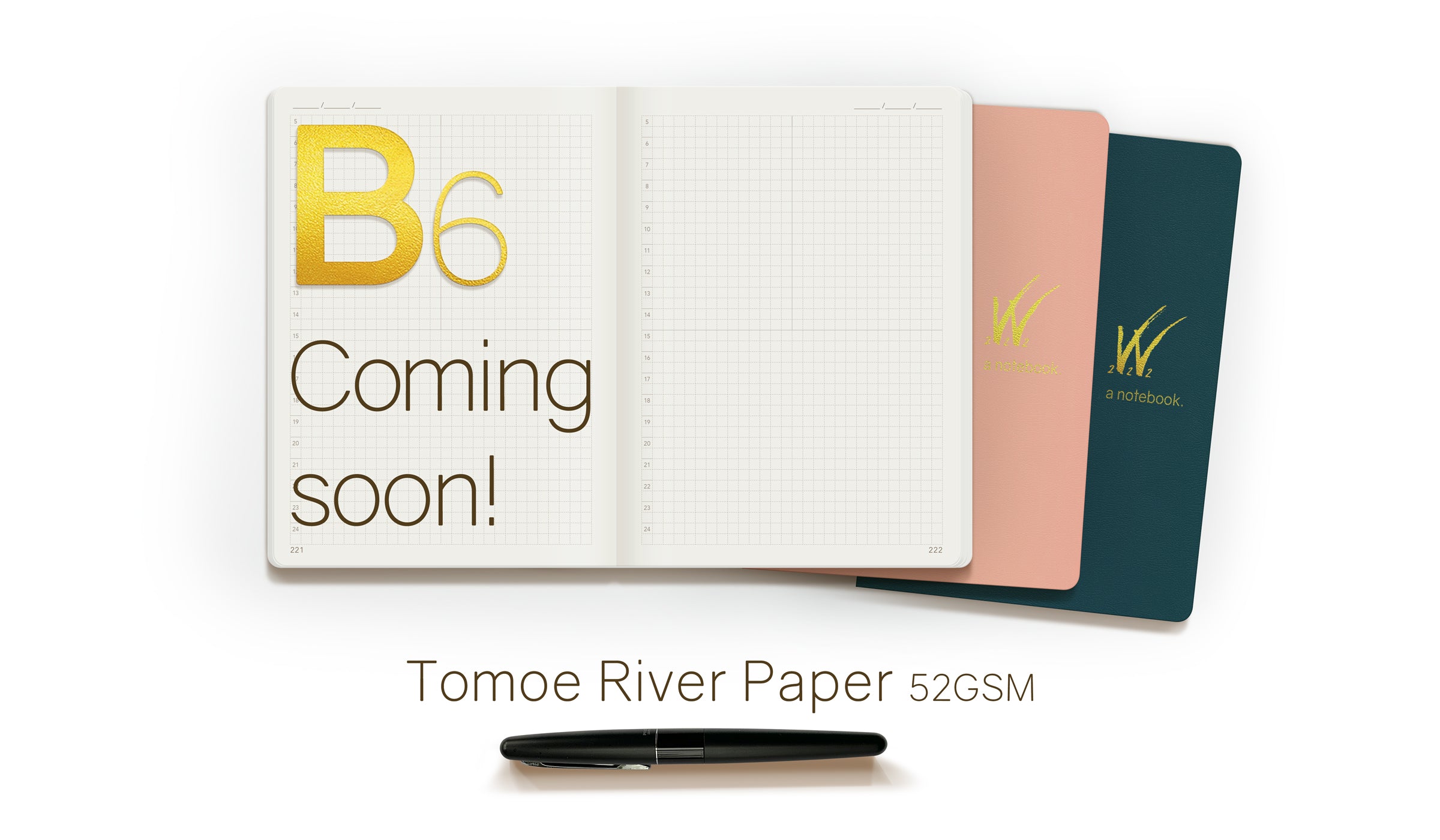 B6 52gsm Tomoe River Paper Notebooks by Wonderland 222 coming soon