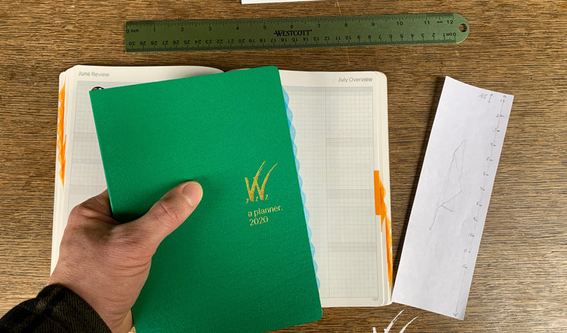 High Tide Landscape Index Tabs in 2020 Tomoe River Paper Weekly WonderPlanner
