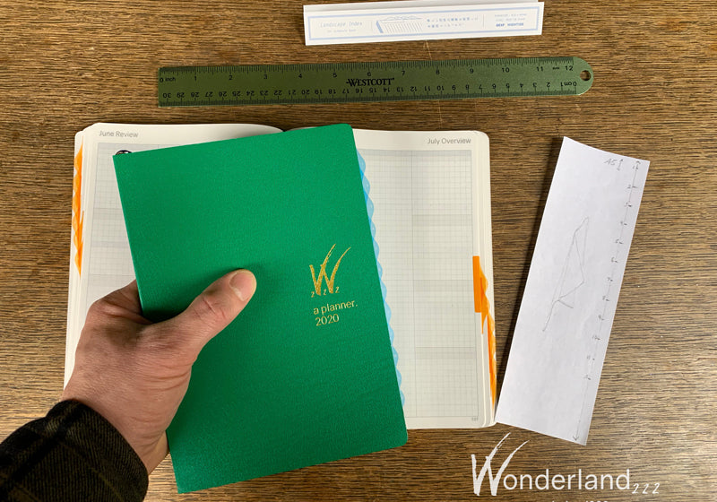 High Tide Landscape Index Tabs in 2020 Tomoe River Paper Weekly WonderPlanner