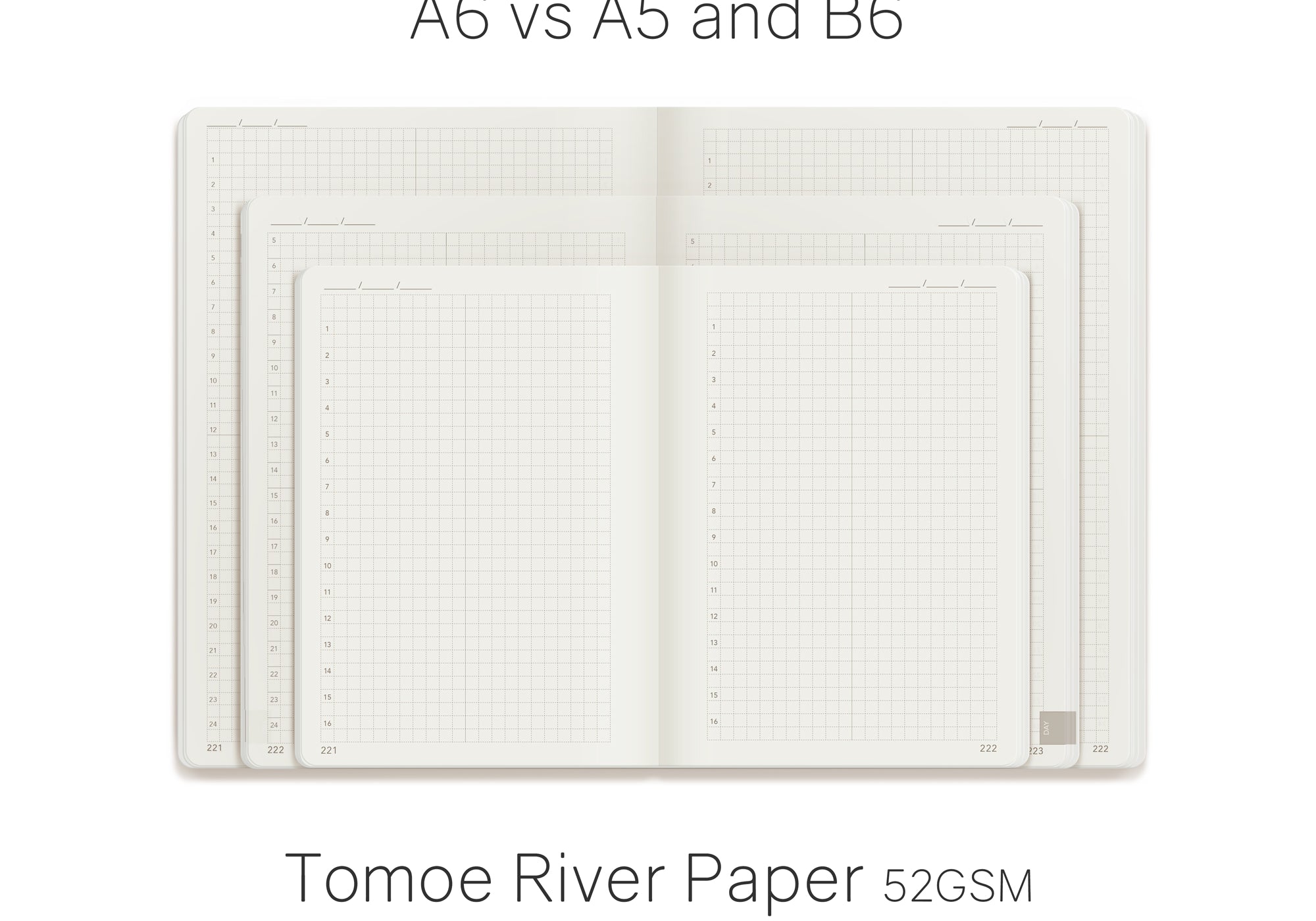 A6 Tomoe River Paper Undated Daily Notebook 368pgs COMING SOON