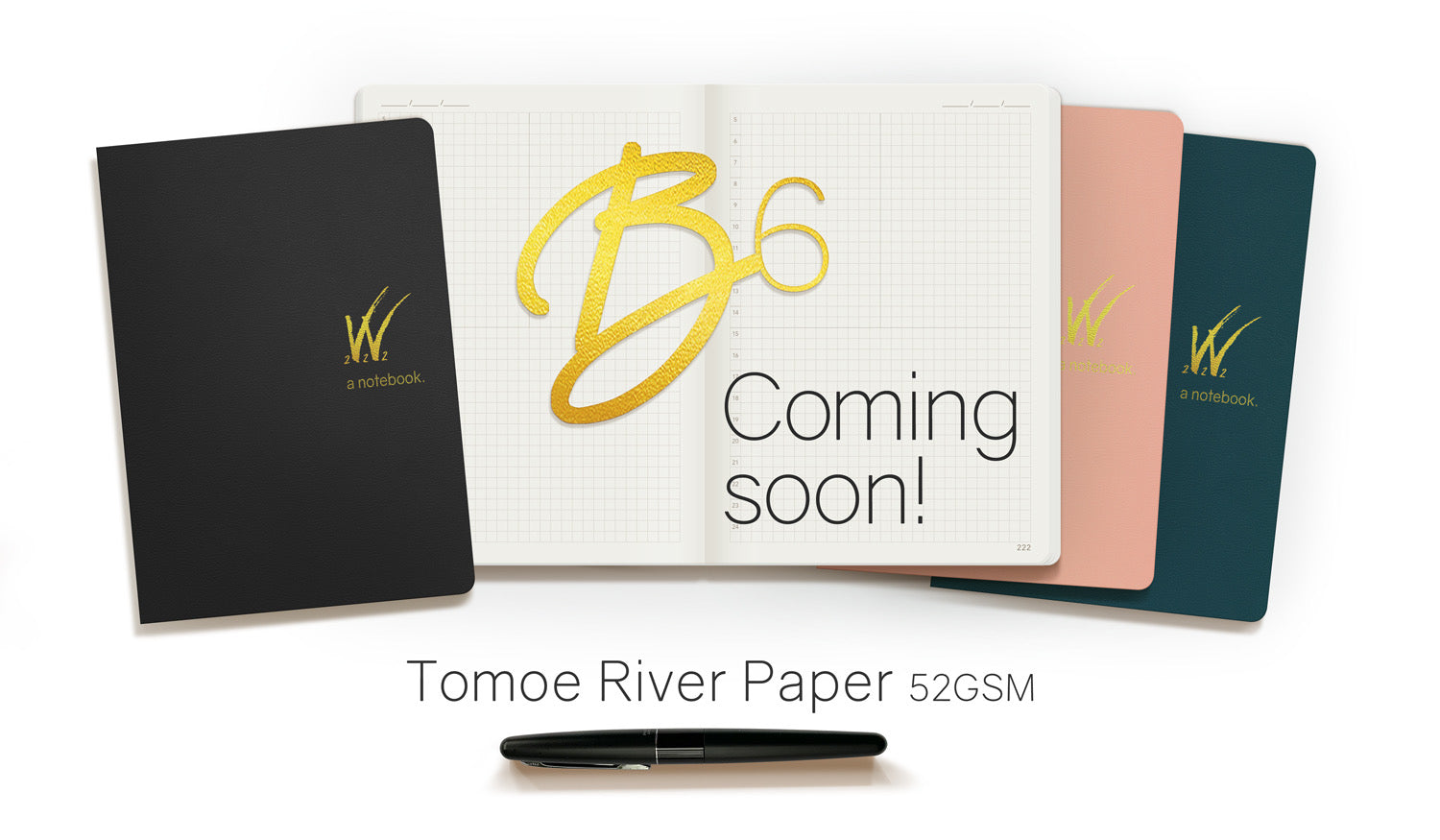 B6 Tomoe River Paper Planners and Notebooks by Wonderland 222 52gsm.  Plan outside the lines. 