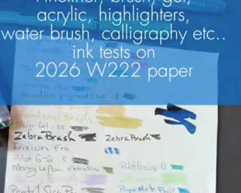 2026 Wonderland 222 New Paper Test - Journaling & Planning Pens, Highlighters, Fineliners and more