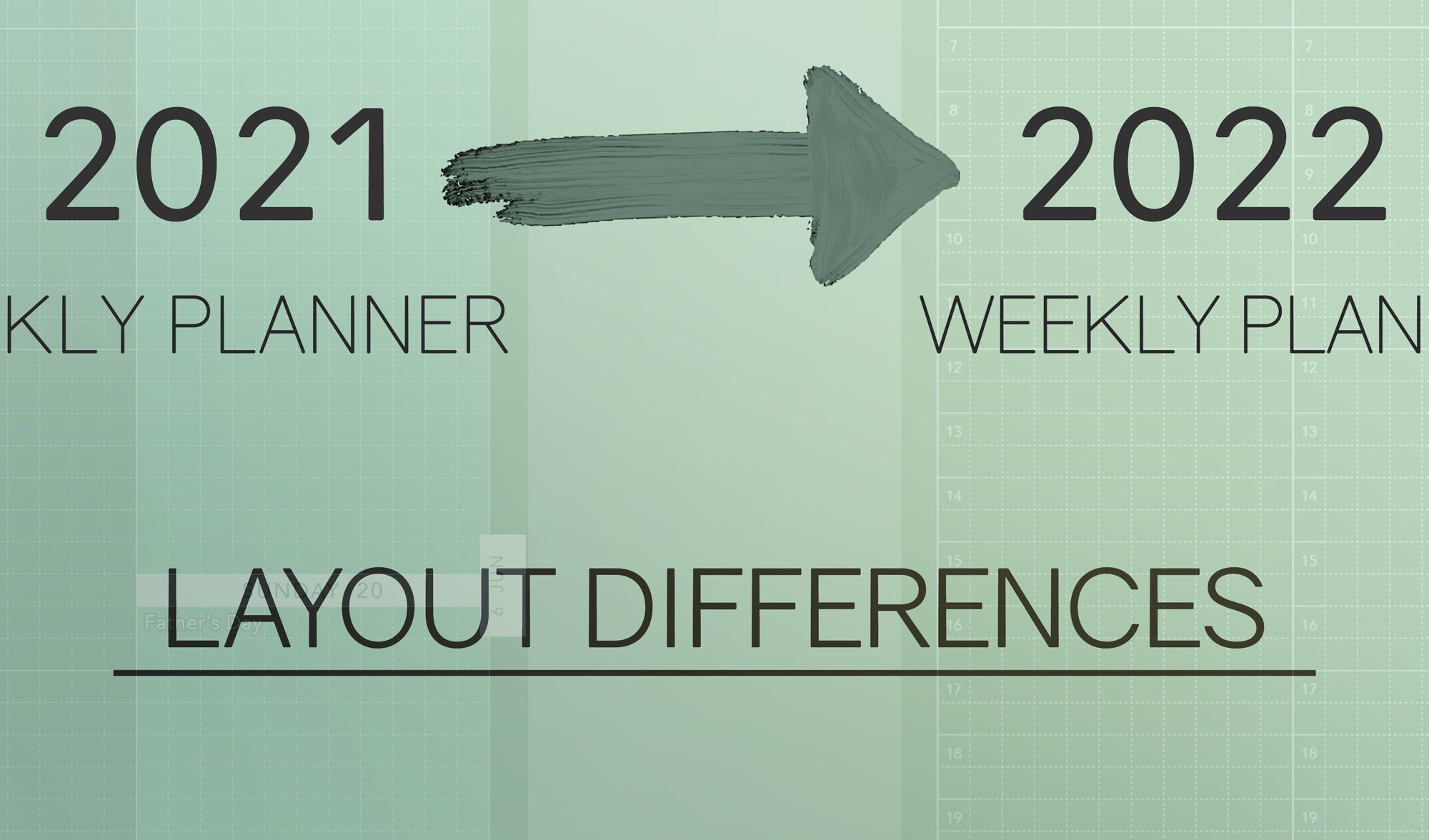 Weekly Planner Changes Heading Into 2022!
