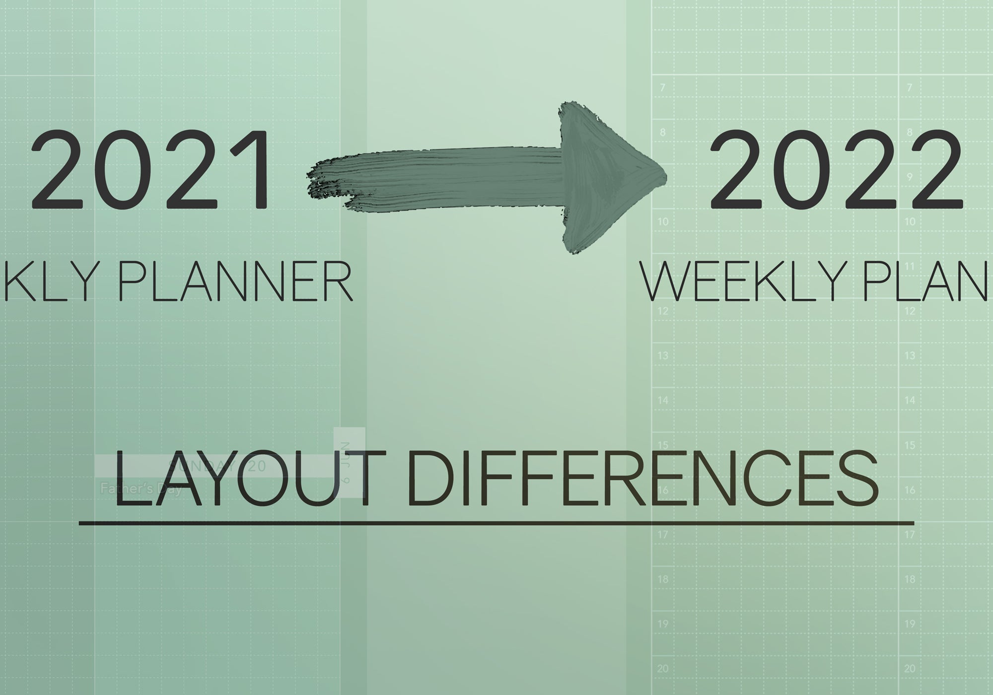 Weekly Planner Changes Heading Into 2022!