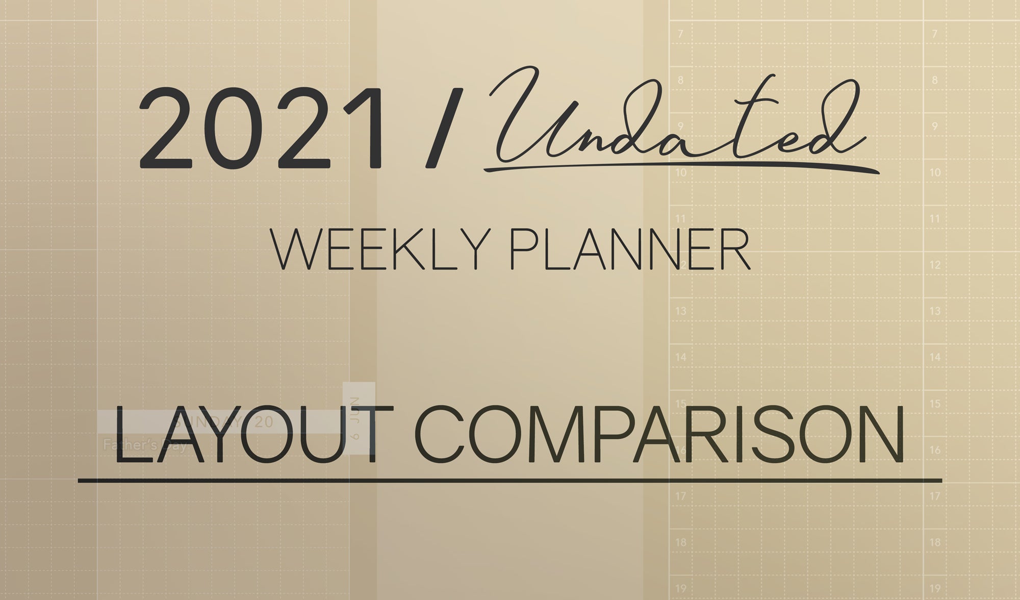What to Expect With the Undated Planners
