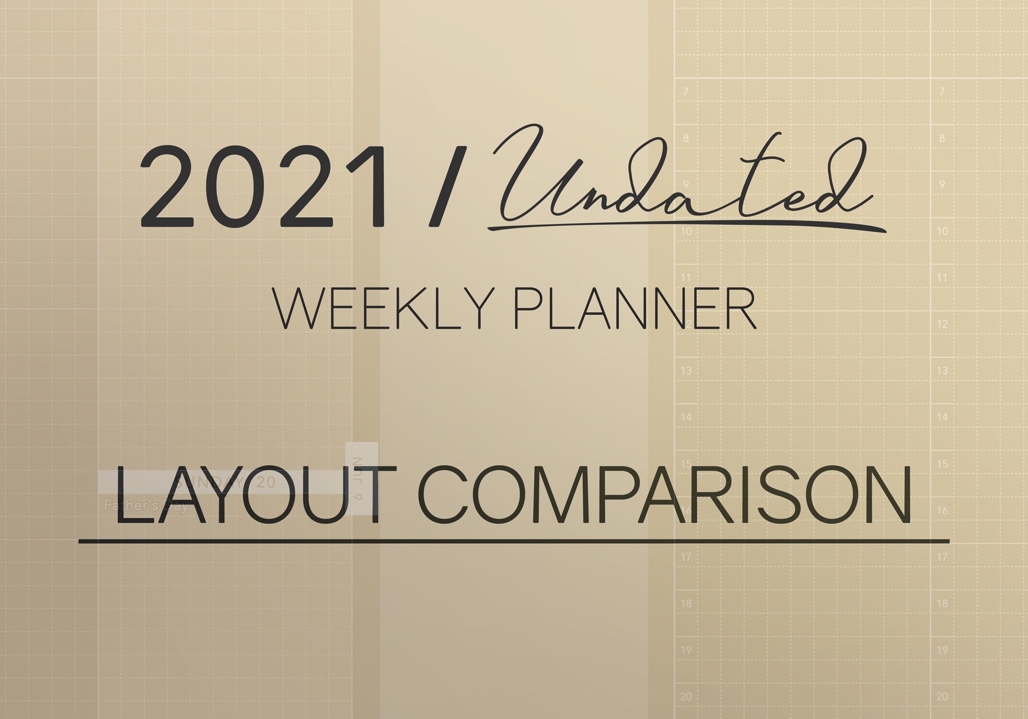 What to Expect With the Undated Planners