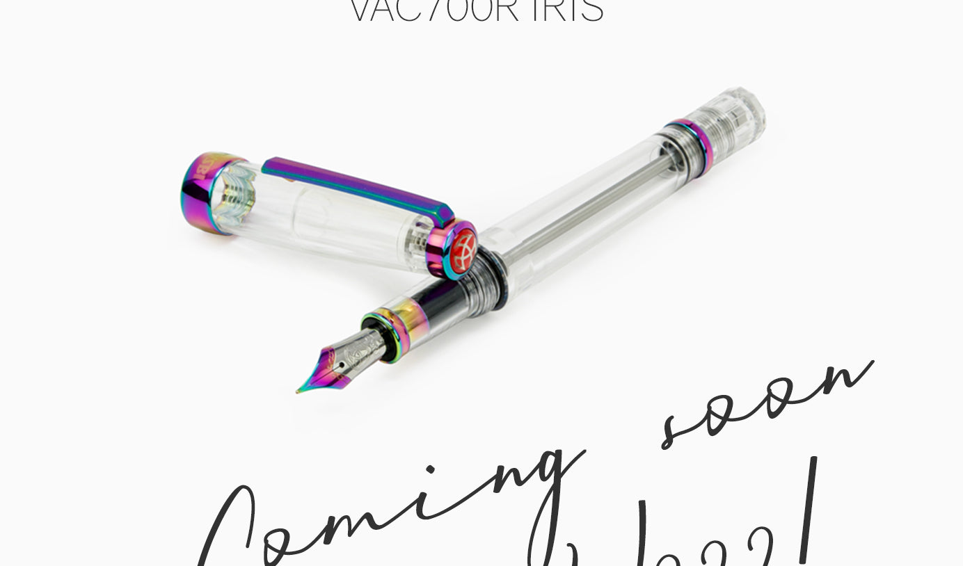 Coming soon!  TWSBI Limited VAC700R Iris and the New Lilac ECO