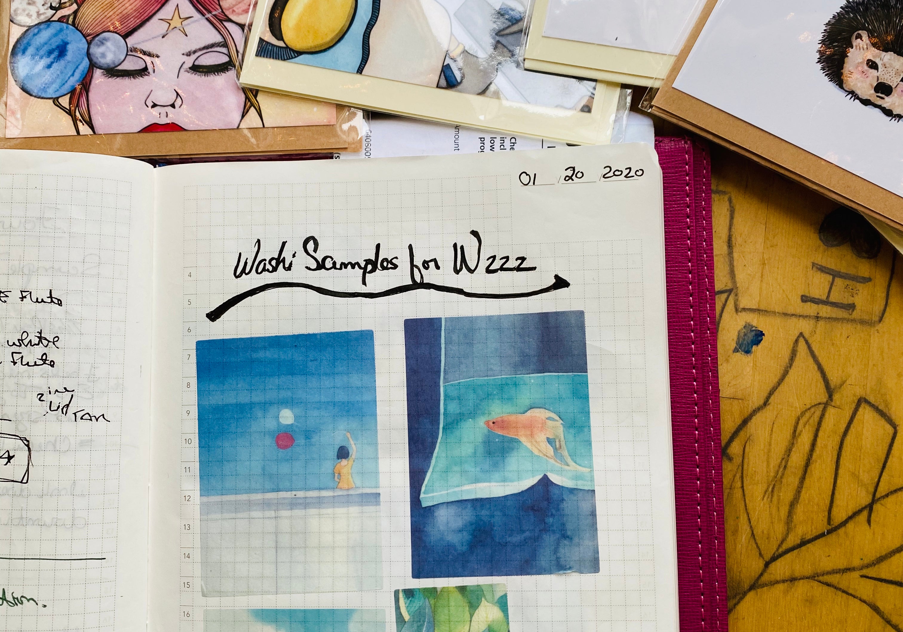 Sample Tests for Wonderland 222 Planner Stickers, Washi and Stationery