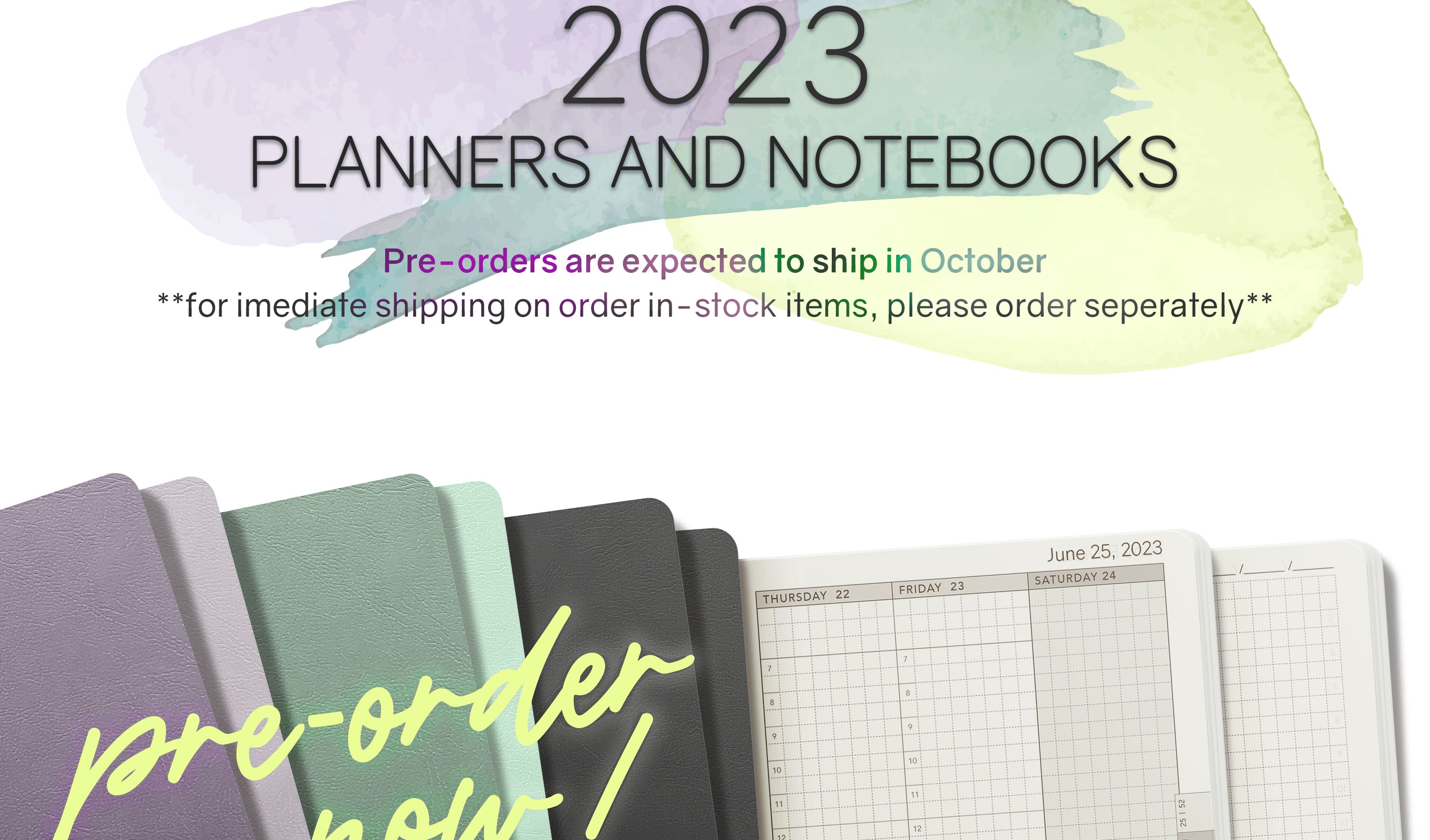 2023 Tomoe River Paper Planner and Notebook PreOrder