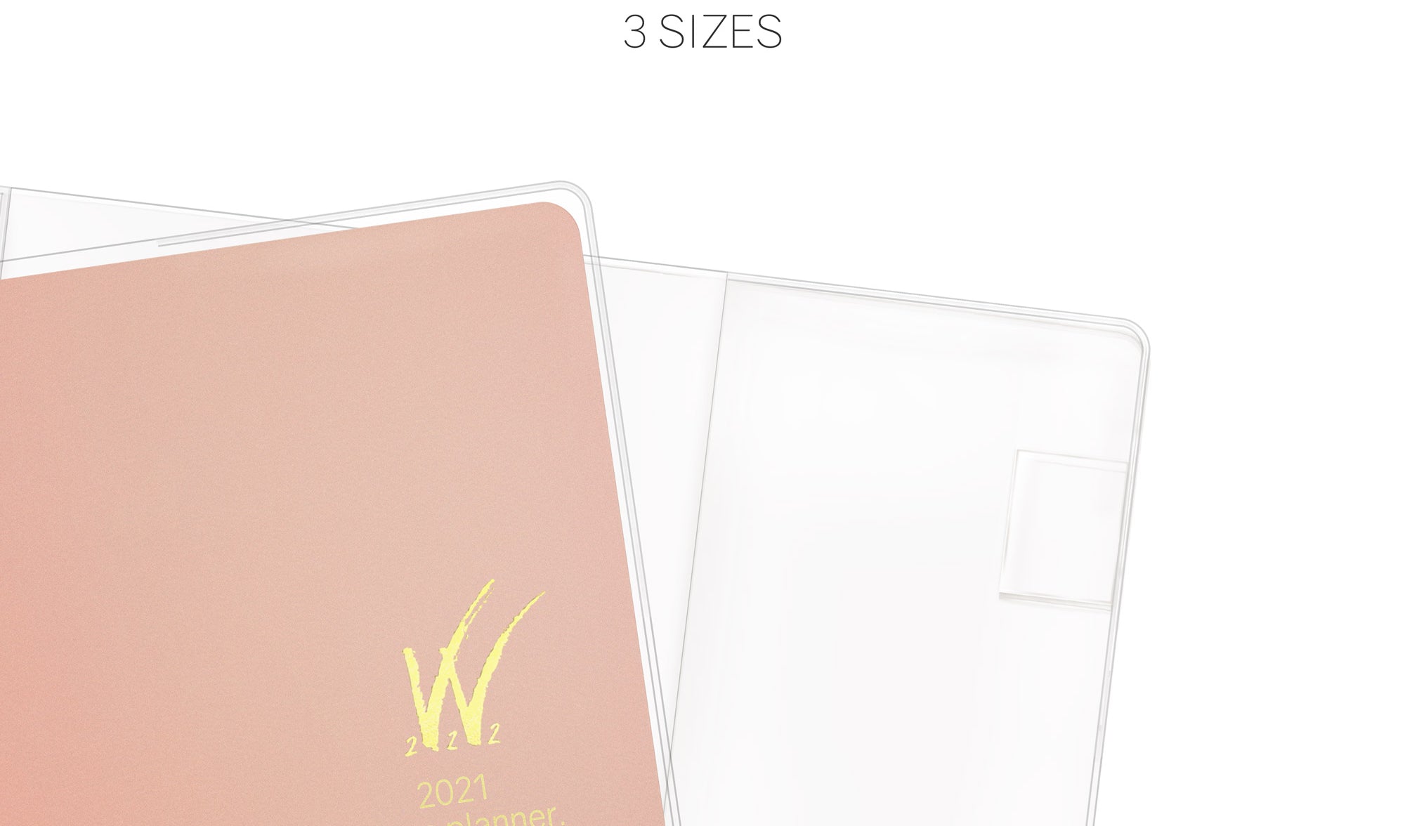 Clear Vinyl notebook and planner covers by Wonderland 222 in sizes A5, B6 and A6
