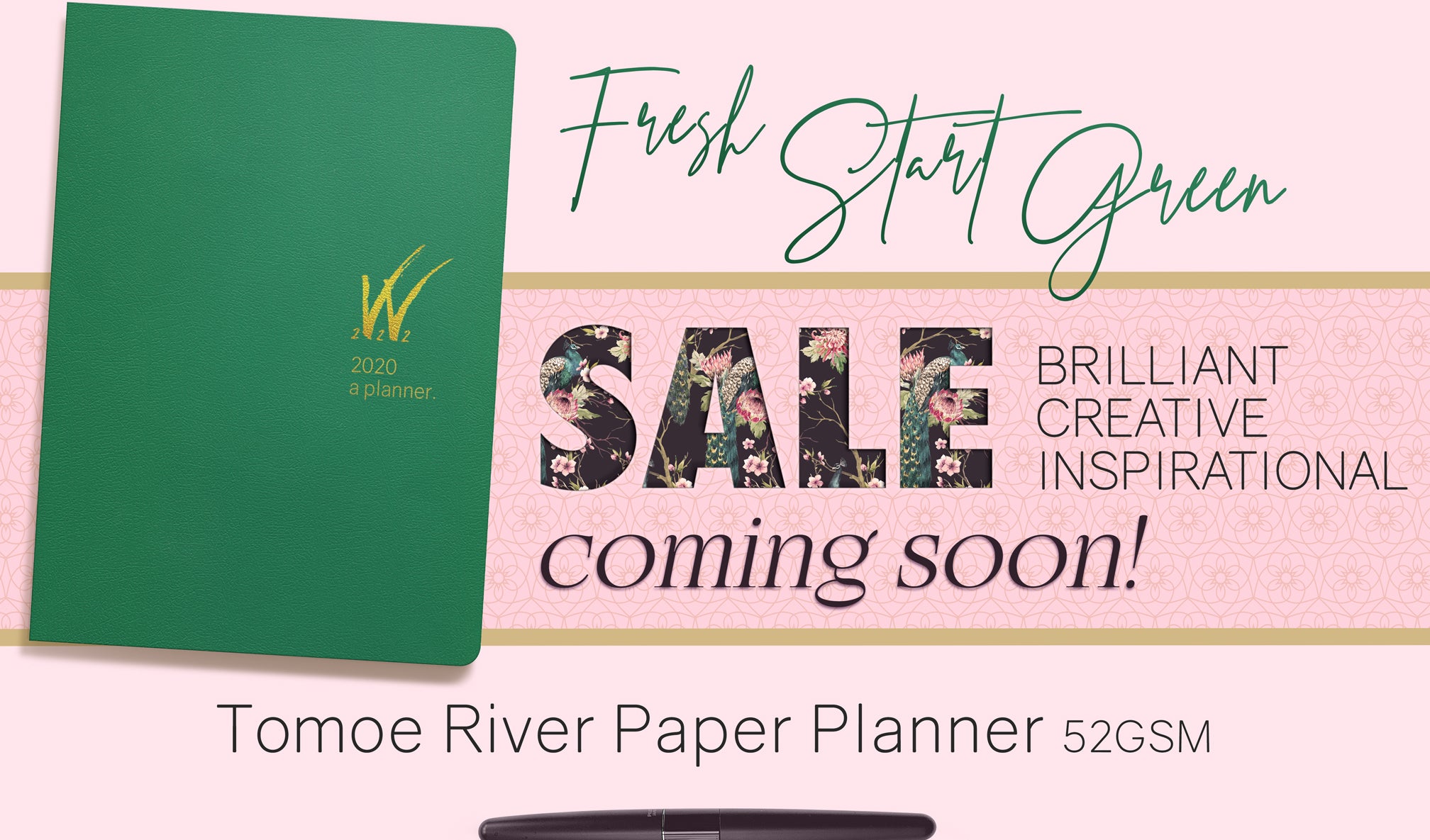 Spring planner sale at wonderland 222.  2020 A5 Tomoe River Paper Planner Spring Sale coming soon